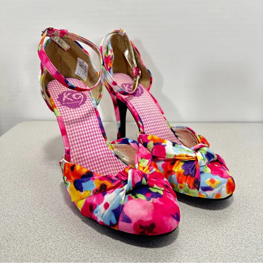 EUC Floral ‘K9 by Rocketdog’‎ Heels